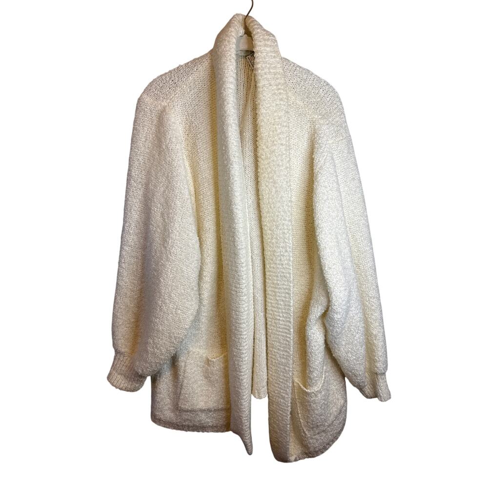 Vintage Distinctions Cream Cardigan Sweater XL Grandmacore Coastal Preppy Cozy